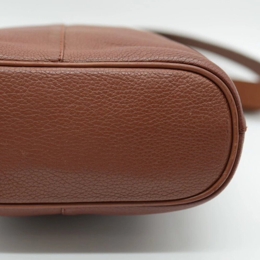 BURBERRY shoulder bag brown leather check authentic - Picture 11 of 16